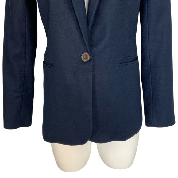 J. Crew Navy linen Jacket. - Picture 10 of 12